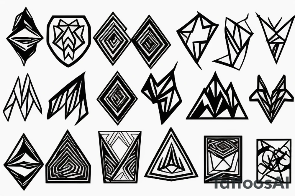 mountains tattoo idea