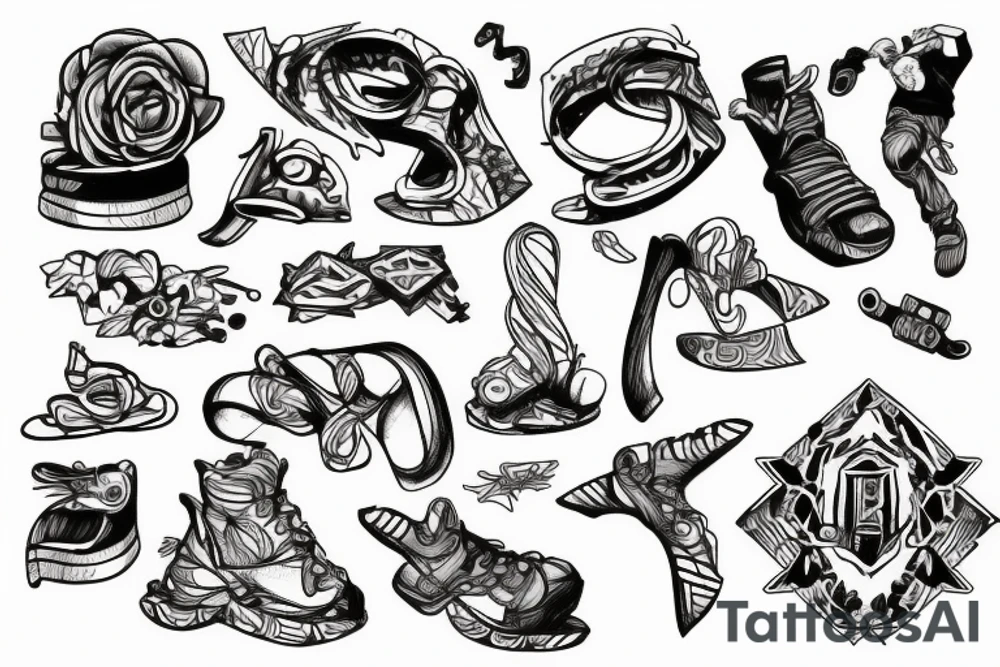 rock climbing tattoo idea