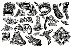 rock climbing tattoo idea