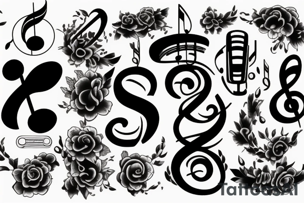 Music symbol tattoo idea