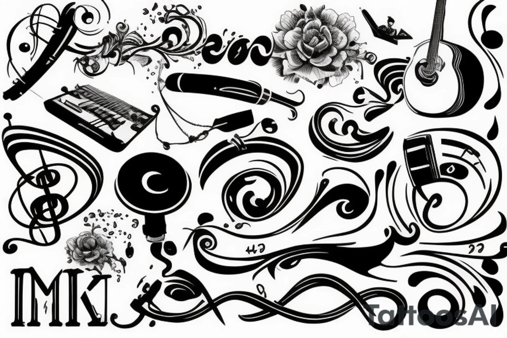 Music symbol tattoo idea