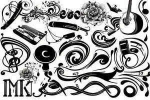 Music symbol tattoo idea