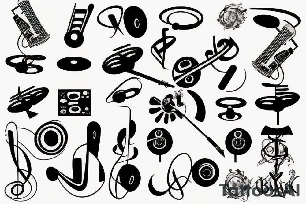 Music symbol tattoo idea