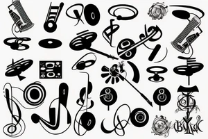 Music symbol tattoo idea
