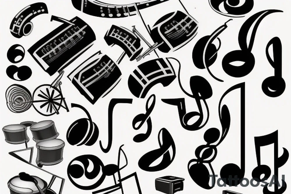 Music symbol tattoo idea