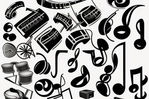 Music symbol tattoo idea