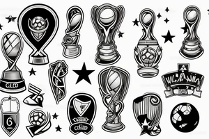 Argentina World Cup trophy tattoo idea