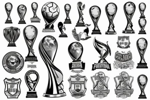 Argentina World Cup trophy tattoo idea