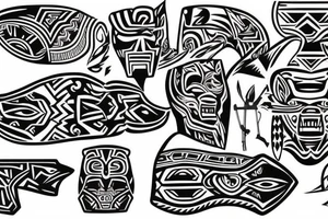 Aztec boxer tattoo idea