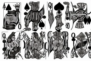 Queen of spades tattoo idea