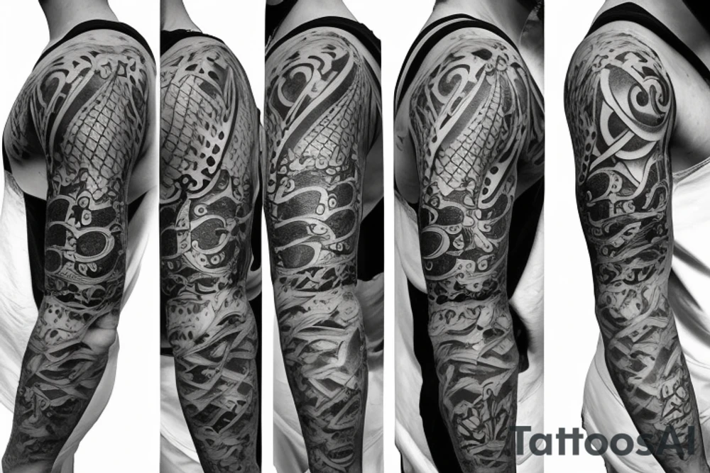 Big IX with a superscript small -ix to the top right tattoo idea