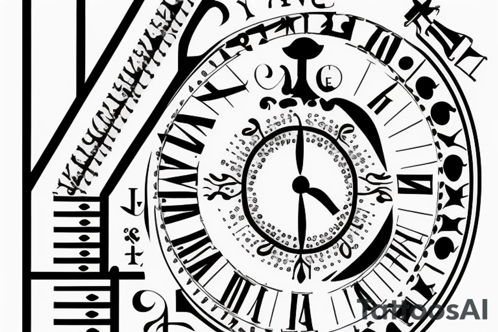IX symbol roman numerals tattoo idea