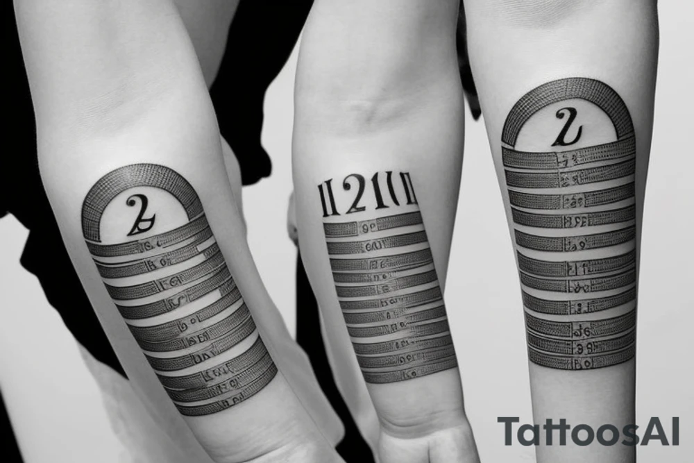 IX symbol roman numerals tattoo idea