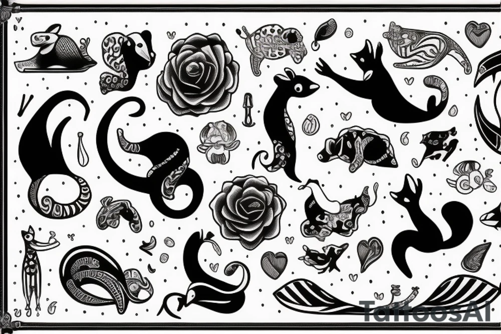 Curvy animal. tattoo idea