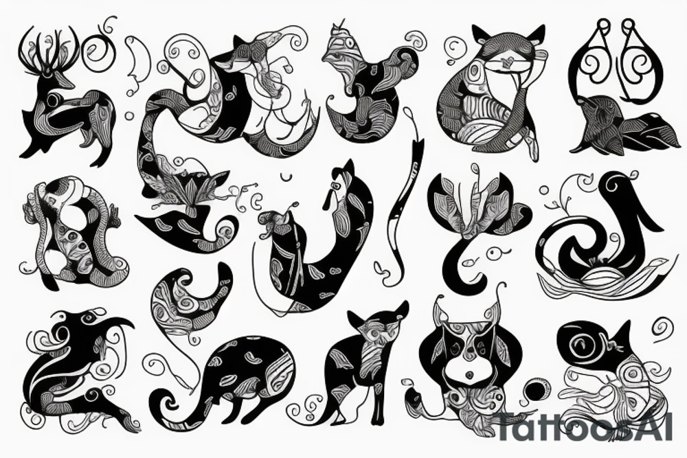Curvy animal. tattoo idea