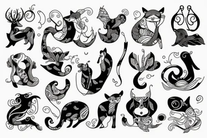 Curvy animal. tattoo idea