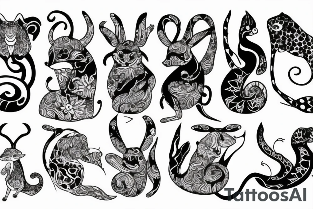 Curvy animal. tattoo idea