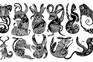 Curvy animal. tattoo idea