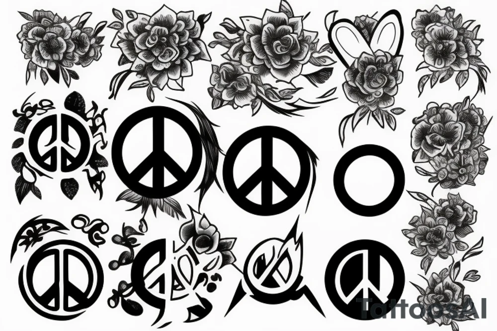 Peace tattoo idea