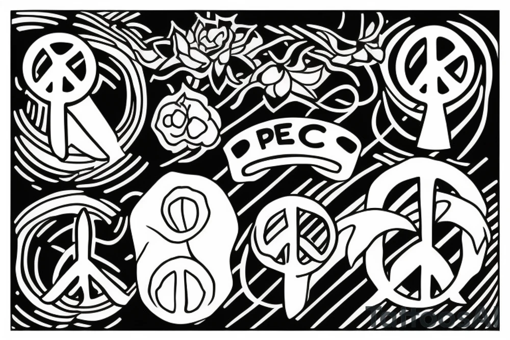 Peace tattoo idea