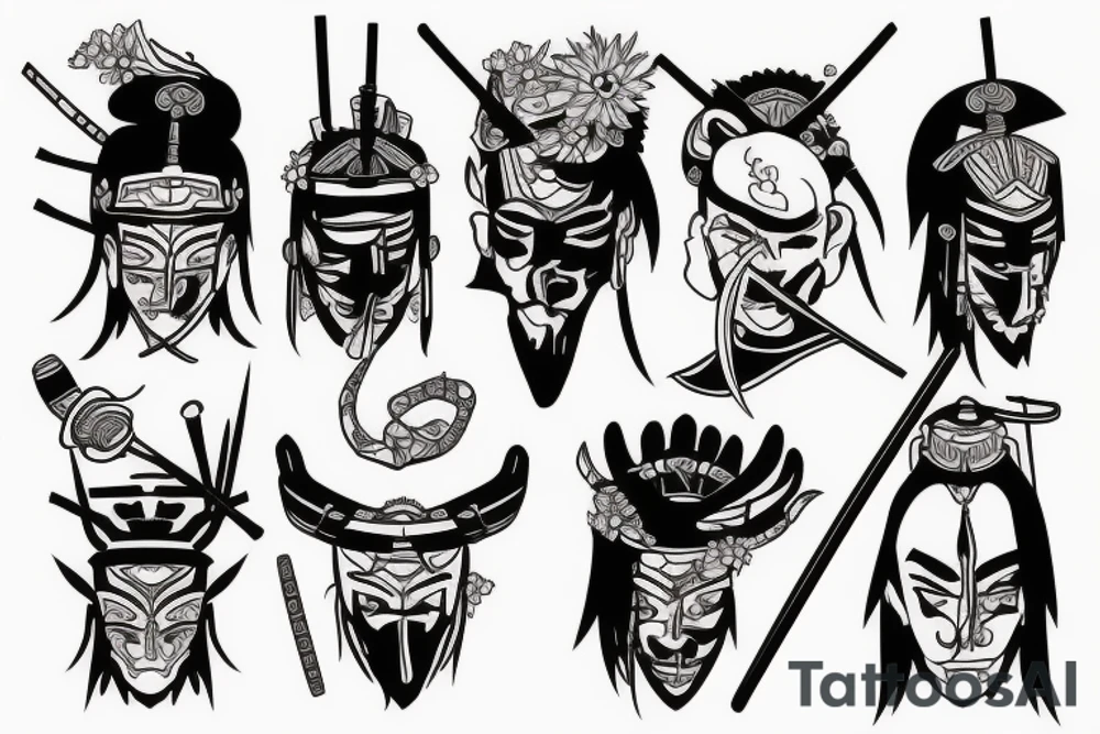 Samurai tattoo idea