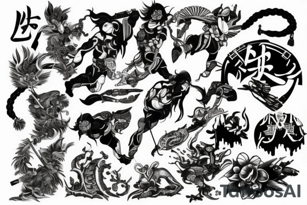 warrior tattoo idea
