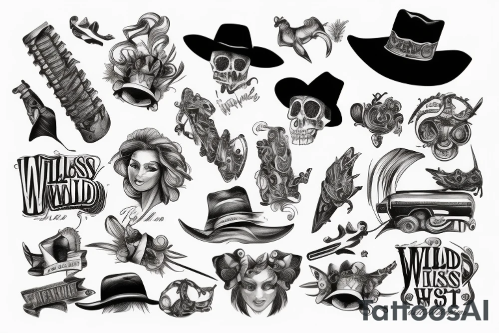 wild west tattoo idea