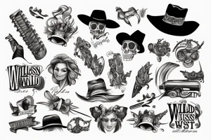 wild west tattoo idea