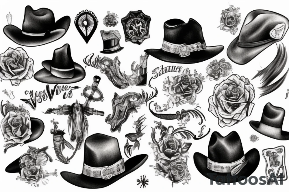 wild west tattoo idea