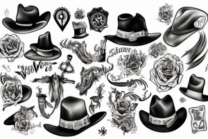 wild west tattoo idea