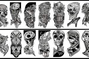 straight lines tattoo idea