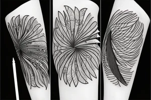 Feather Beehive tattoo idea