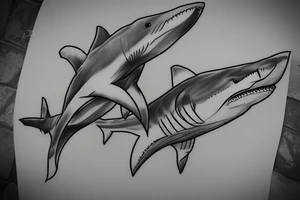 latarjet collarbone scars shark tattoo idea