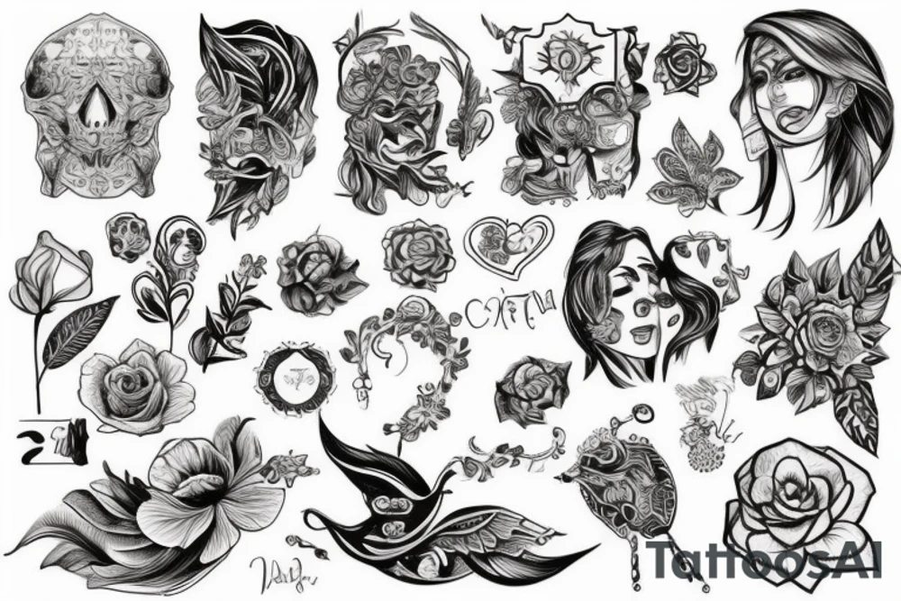 Самурай на закате tattoo idea