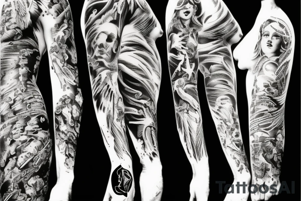 angel in hell tattoo idea