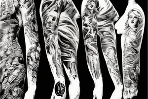 angel in hell tattoo idea