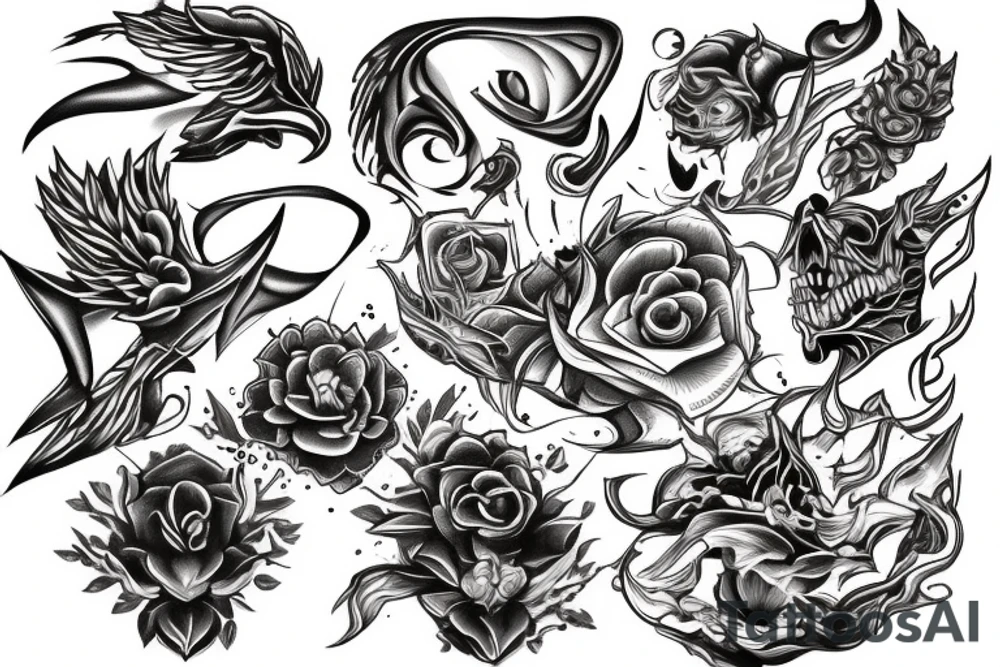 burning bridge tattoo idea