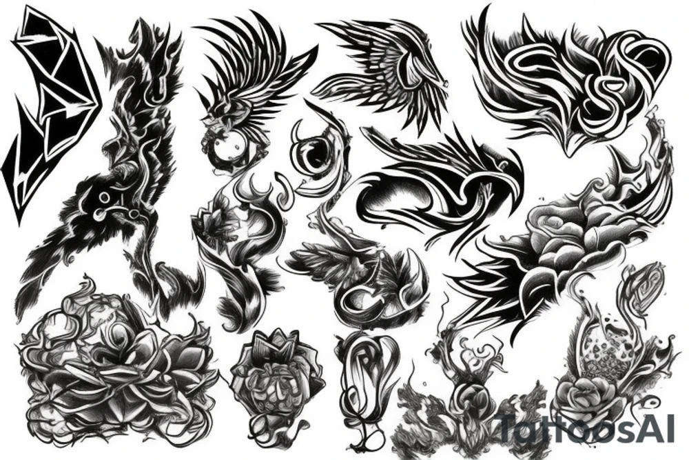 burning bridge tattoo idea