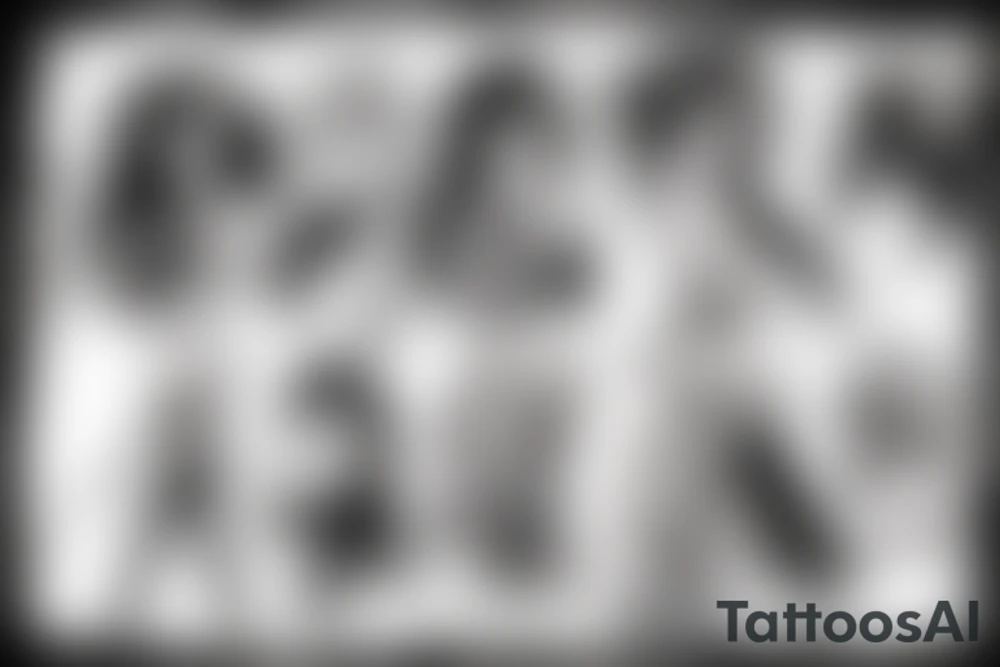 Anime characters fighting tattoo idea
