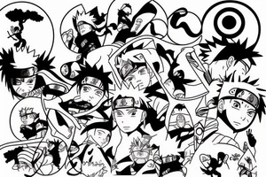 Naruto and nature tattoo idea