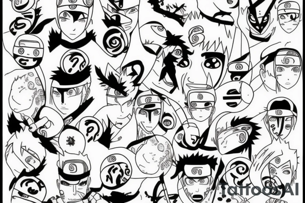 Naruto and nature tattoo idea