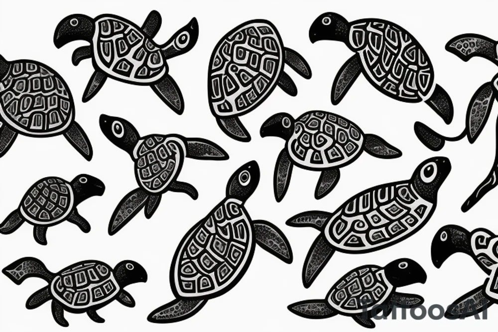 Turtle spinal tattoo idea