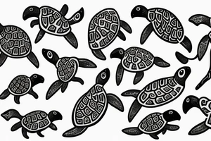 Turtle spinal tattoo idea