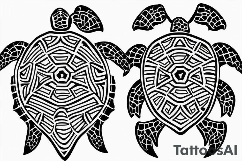 Turtle spinal tattoo idea