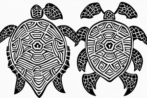 Turtle spinal tattoo idea