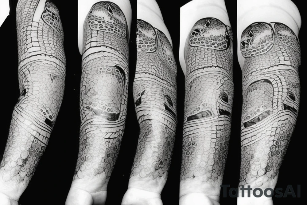 Turtle line tattoo idea