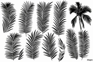 Palm branches, army,2-130 tattoo idea