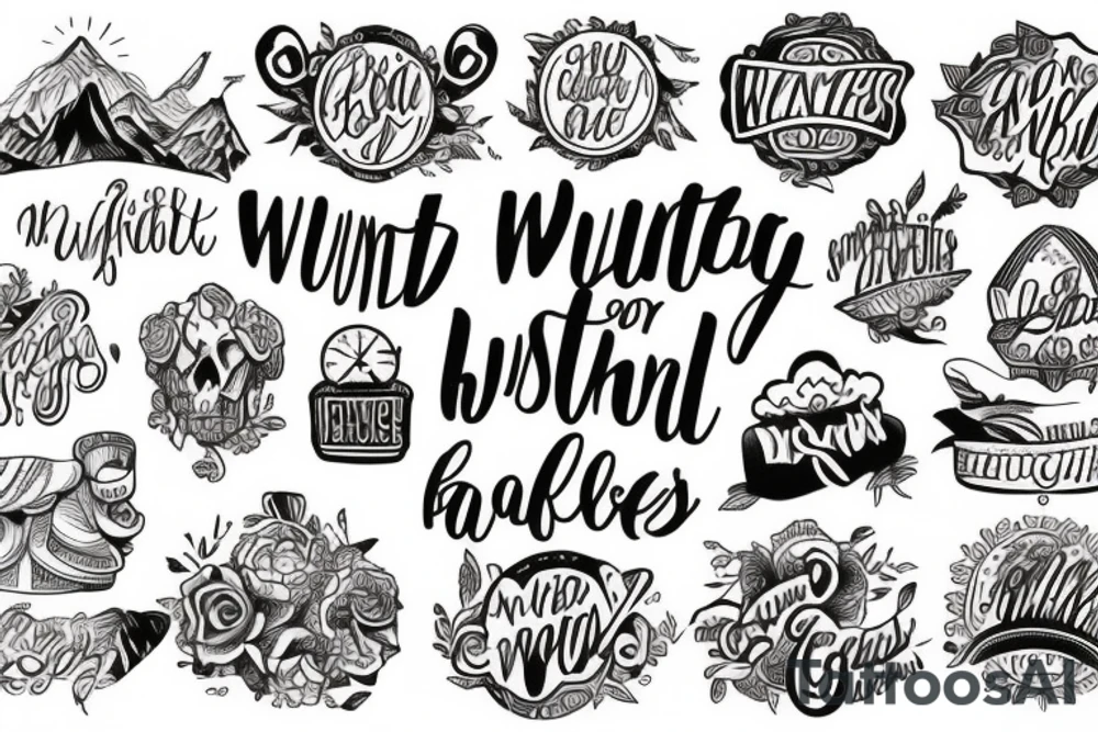 Wanderlust tattoo idea