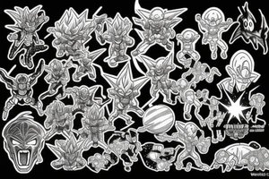 Time, aliens, Dragonball z, space, tattoo idea