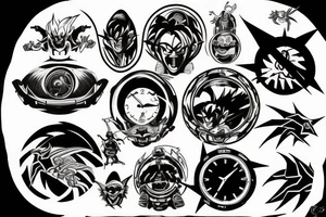 Time, aliens, Dragonball z, space, tattoo idea
